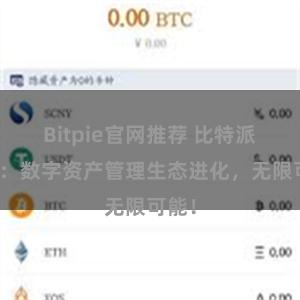 Bitpie官网推荐 比特派钱包：数字资产管理生态进化，无限可能！