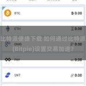 比特派便捷下载 如何通过比特派(Bitpie)设置交易加速？