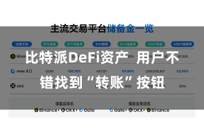 比特派DeFi资产  用户不错找到“转账”按钮