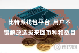 比特派钱包平台  用户不错解放选拔来回币种和数目